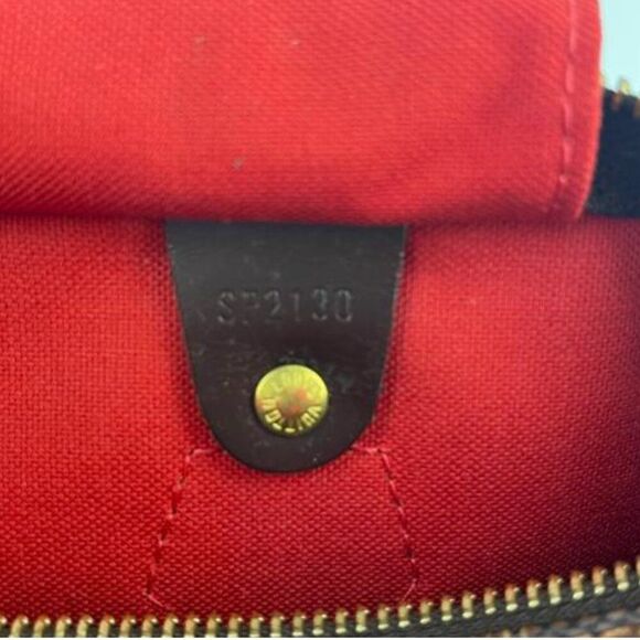 Louis Vuitton Damier Ebene Speedy 30 Satchel Handbag - Picture 11 of 13